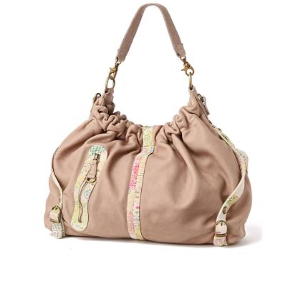 Anthropologie Lucky Penny leather shoulder bag.  Good condition
